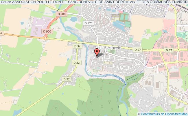 plan association Association Pour Le Don De Sang Benevole De Saint Berthevin Et Des Communes Environnantes Saint-Berthevin