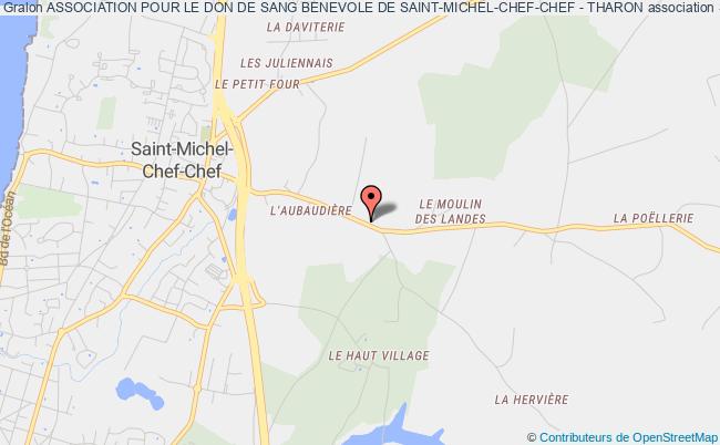 plan association Association Pour Le Don De Sang Benevole De Saint-michel-chef-chef - Tharon Saint-Michel-Chef-Chef