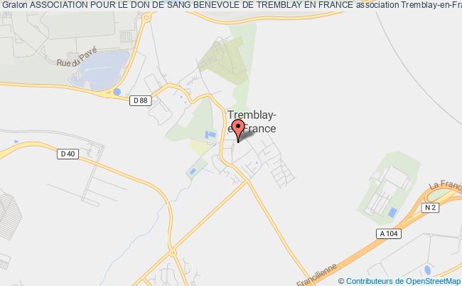 plan association Association Pour Le Don De Sang Benevole De Tremblay En France Tremblay-en-France