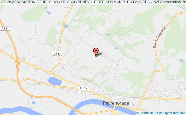 plan association Association Pour Le Don De Sang Benevole Des Communes Du Pays Des Gaves Peyrehorade