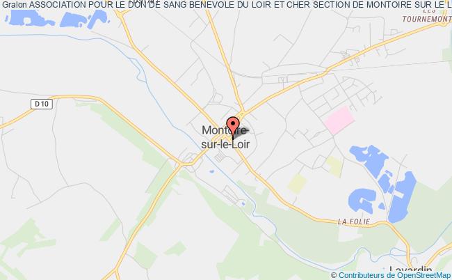 plan association Association Pour Le Don De Sang Benevole Du Loir Et Cher Section De Montoire Sur Le Loir Montoire-sur-le-Loir