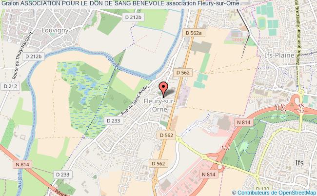 plan association Association Pour Le Don De Sang Benevole Fleury-sur-Orne