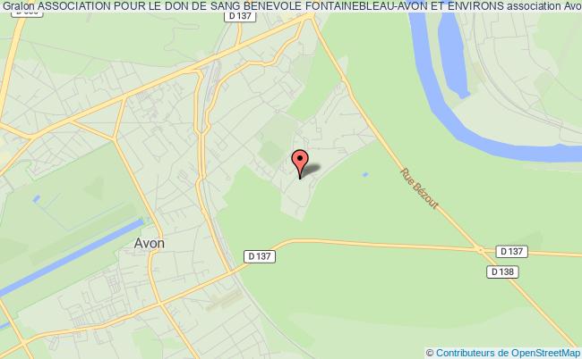 plan association Association Pour Le Don De Sang Benevole Fontainebleau-avon Et Environs Avon