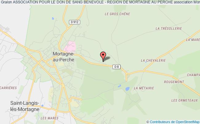 plan association Association Pour Le Don De Sang Benevole - Region De Mortagne Au Perche Mortagne-au-Perche