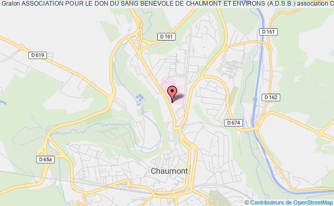 plan association Association Pour Le Don Du Sang Benevole De Chaumont Et Environs (a.d.s.b.) Chaumont