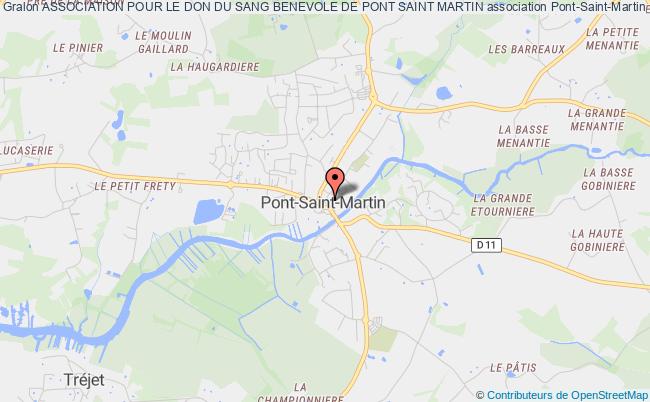 plan association Association Pour Le Don Du Sang Benevole De Pont Saint Martin Pont-Saint-Martin