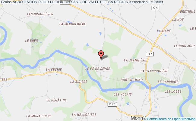 plan association Association Pour Le Don Du Sang De Vallet Et Sa Region Le    Pallet