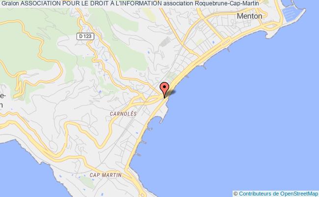 plan association Association Pour Le Droit À L'information Roquebrune-Cap-Martin