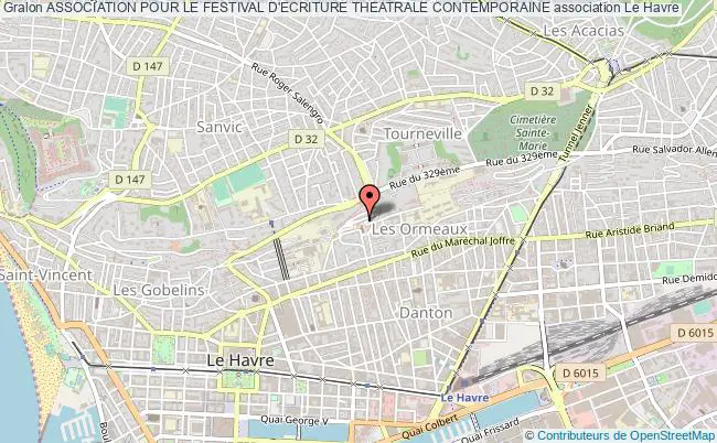 plan association Association Pour Le Festival D'ecriture Theatrale Contemporaine Le Havre