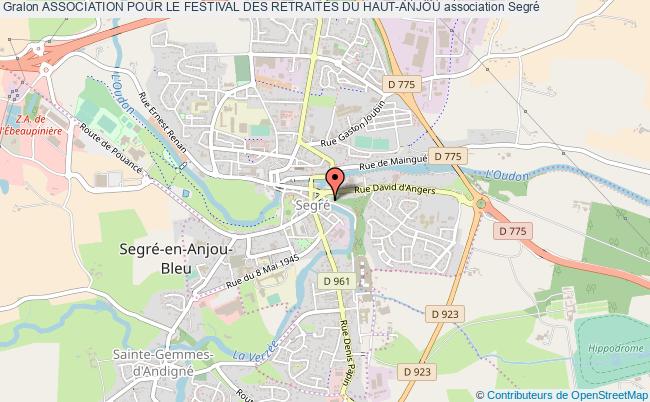 plan association Association Pour Le Festival Des RetraitÉs Du Haut-anjou Segré en Anjou Bleu