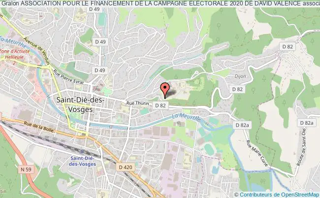 plan association Association Pour Le Financement De La Campagne Electorale 2020 De David Valence Saint-Dié-des-Vosges
