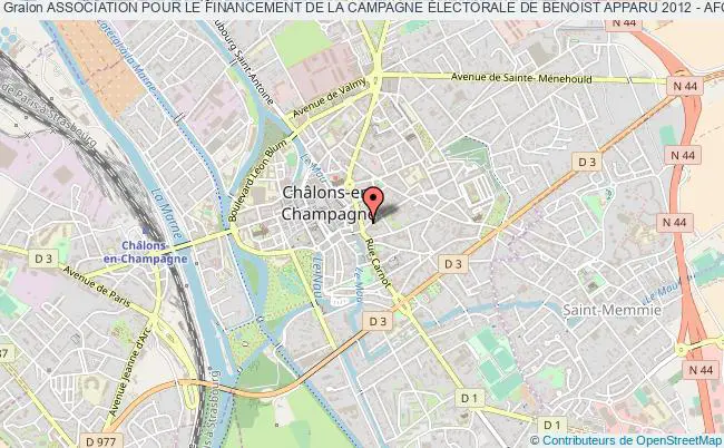 plan association Association Pour Le Financement De La Campagne Électorale De Benoist Apparu 2012 - Afc Ba2012 Châlons-en-Champagne