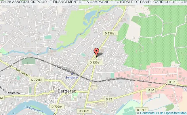 plan association Association Pour Le Financement De La Campagne Electorale De Daniel Garrigue (elections Legislatives De 2007) Bergerac