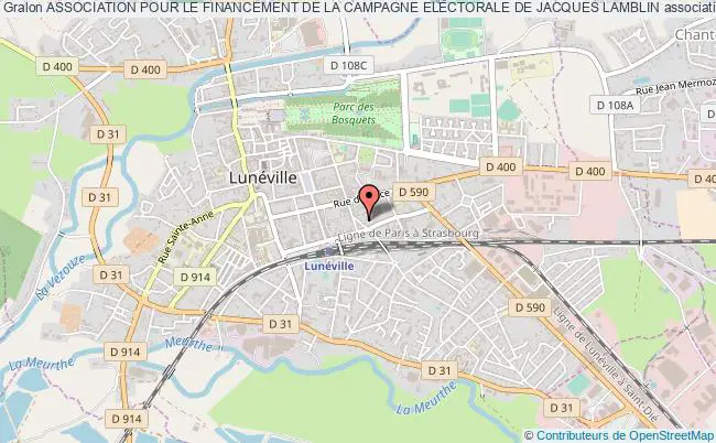plan association Association Pour Le Financement De La Campagne Electorale De Jacques Lamblin Lunéville
