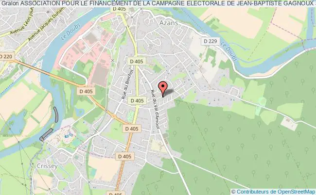 plan association Association Pour Le Financement De La Campagne Electorale De Jean-baptiste Gagnoux Dole