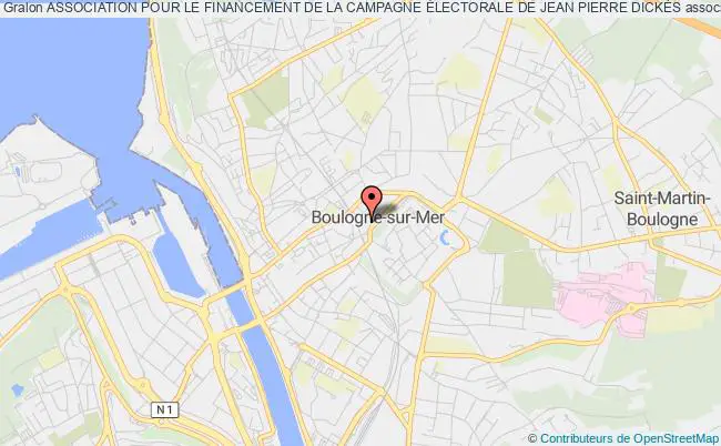 plan association Association Pour Le Financement De La Campagne Électorale De Jean Pierre DickÈs Boulogne-sur-Mer