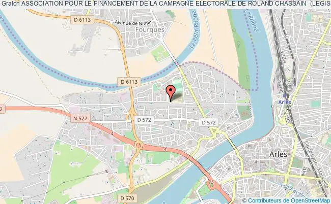 plan association Association Pour Le Financement De La Campagne Electorale De Roland Chassain  (legislatives 2007) Arles