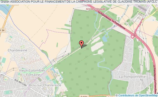 plan association Association Pour Le Financement De La Campagne Legislative De Claudine Thomas (afclct) Brou-sur-Chantereine