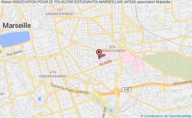 plan association Association Pour Le Folklore Estudiantin Marseillais (afem) Marseille
