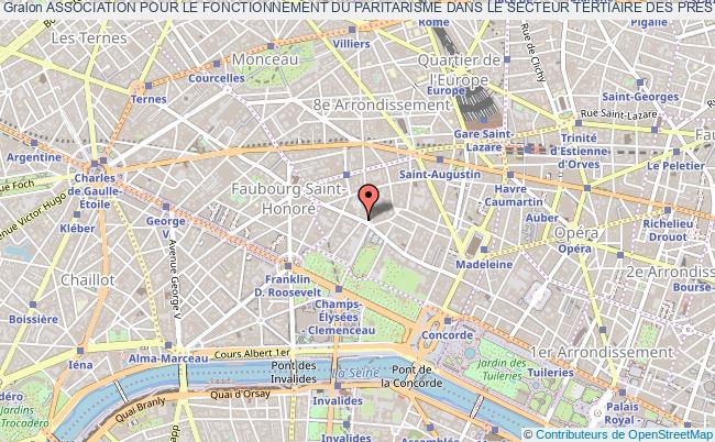 plan association Association Pour Le Fonctionnement Du Paritarisme Dans Le Secteur Tertiaire Des Prestataires De Services (afpstps) Paris