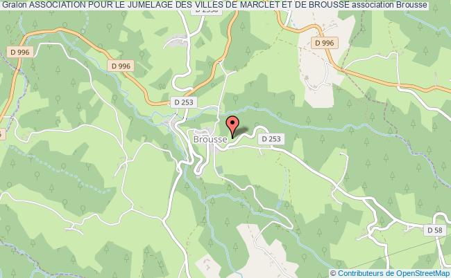 ASSOCIATION POUR LE JUMELAGE DES VILLES DE MARCLET ET DE BROUSSE