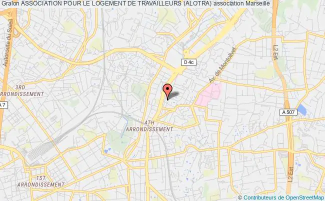 plan association Association Pour Le Logement De Travailleurs (alotra) Marseille 4e