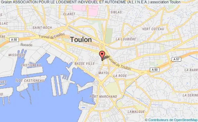 plan association Association Pour Le Logement Individuel Et Autonome (a.l.i.n.e.a.) Toulon