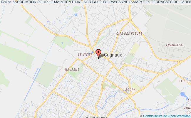 plan association Association Pour Le Maintien D'une Agriculture Paysanne (amap) Des Terrasses De Garonne Cugnaux