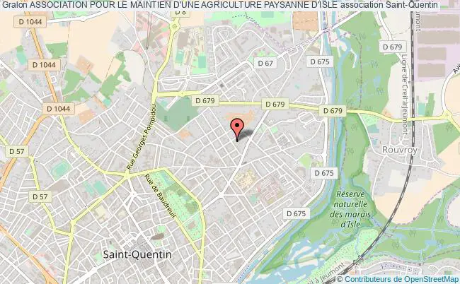 plan association Association Pour Le Maintien D'une Agriculture Paysanne D'isle Saint-Quentin