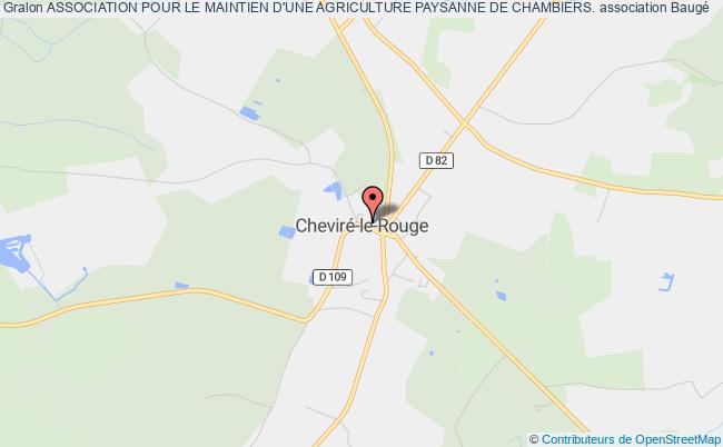 plan association Association Pour Le Maintien D'une Agriculture Paysanne De Chambiers. Baugé-en-Anjou