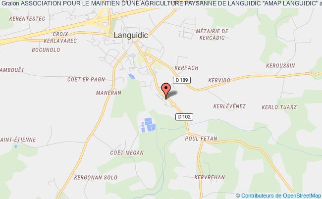 plan association Association Pour Le Maintien D'une Agriculture Paysanne De Languidic "amap Languidic" Languidic