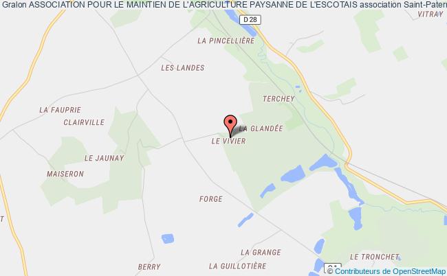 plan association Association Pour Le Maintien De L'agriculture Paysanne De L'escotais Saint-Paterne-Racan