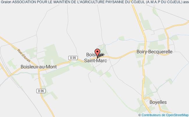 plan association Association Pour Le Maintien De L'agriculture Paysanne Du Cojeul (a.m.a.p Du Cojeul) Boisleux-Saint-Marc