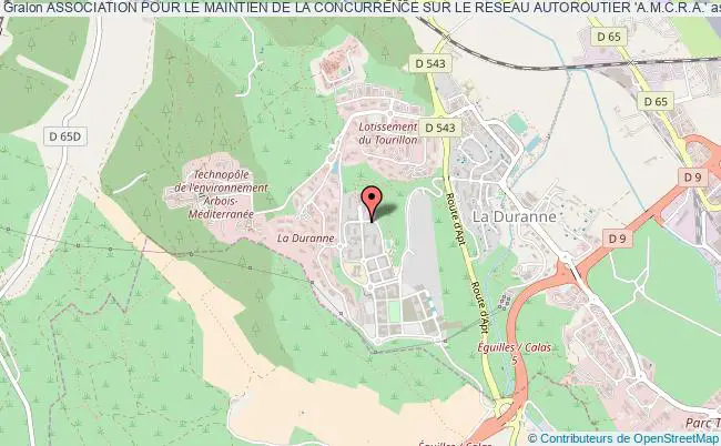 plan association Association Pour Le Maintien De La Concurrence Sur Le Reseau Autoroutier 'a.m.c.r.a.' Aix-en-Provence