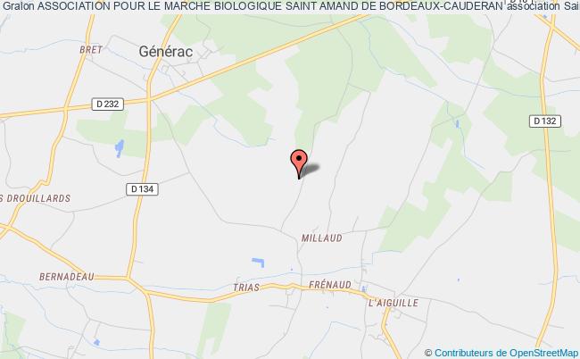 plan association Association Pour Le Marche Biologique Saint Amand De Bordeaux-cauderan Saint-Girons-d'Aiguevives