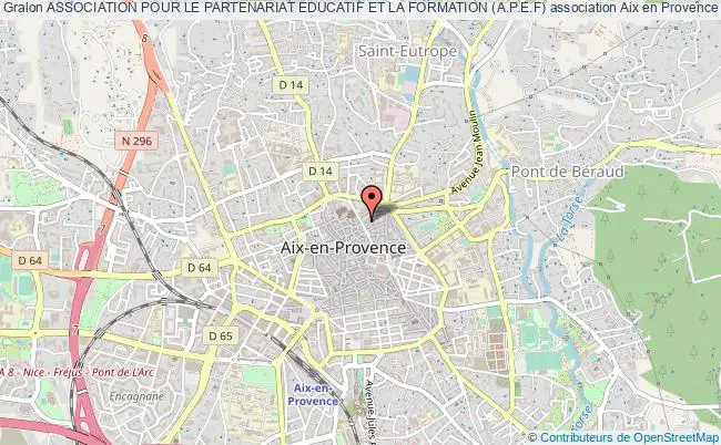 plan association Association Pour Le Partenariat Educatif Et La Formation (a.p.e.f) Aix-en-Provence