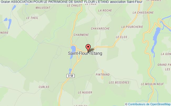plan association Association Pour Le Patrimoine De Saint Flour L'etang Saint-Flour