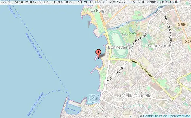 plan association Association Pour Le Progres Des Habitants De Campagne Leveque Marseille