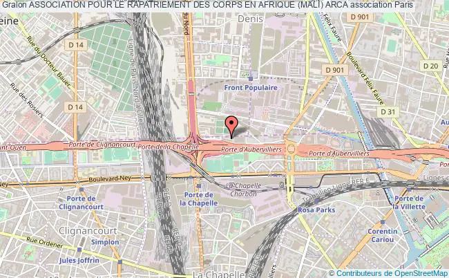 plan association Association Pour Le Rapatriement Des Corps En Afrique (mali) Arca Paris