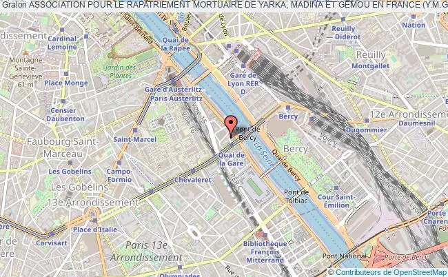 plan association Association Pour Le Rapatriement Mortuaire De Yarka, Madina Et Gemou En France (y.m.g) Paris