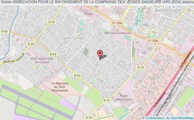 plan association Association Pour Le Rayonnement De La Compagnie Des Jeunes Danseurs (arcjeda) Toulouse