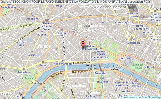 plan association Association Pour Le Rayonnement De La Fondation Minou Amir-aslani PARIS
