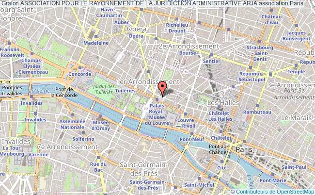 plan association Association Pour Le Rayonnement De La Juridiction Administrative Arja Paris
