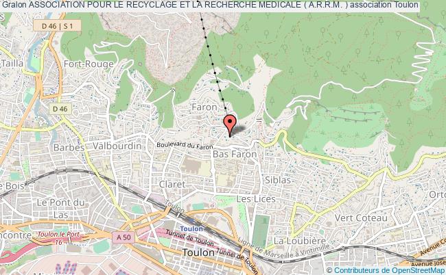 plan association Association Pour Le Recyclage Et La Recherche Medicale ( A.r.r.m. ) Toulon