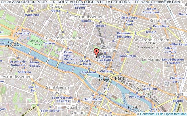 plan association Association Pour Le Renouveau Des Orgues De La Cathedrale De Nancy Paris