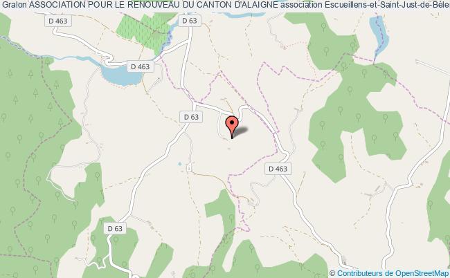 plan association Association Pour Le Renouveau Du Canton D'alaigne Escueillens-et-Saint-Just-de-Bélengard