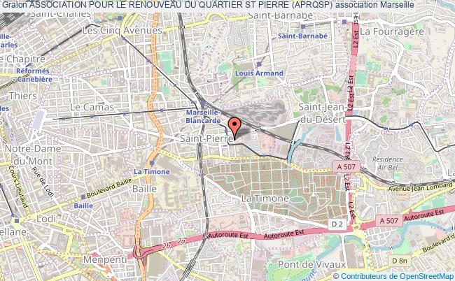 plan association Association Pour Le Renouveau Du Quartier St Pierre (aprqsp) Marseille 5e
