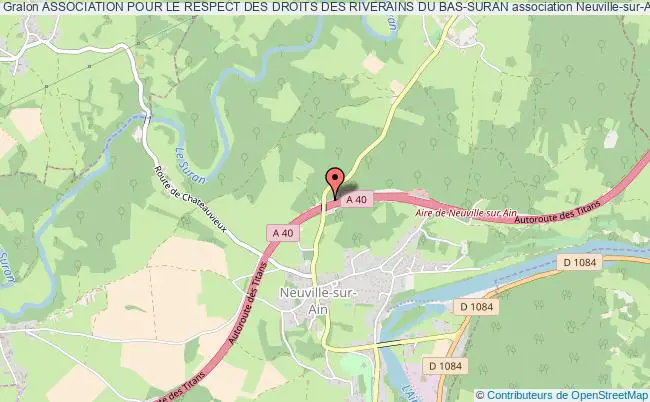 plan association Association Pour Le Respect Des Droits Des Riverains Du Bas-suran Neuville-sur-Ain