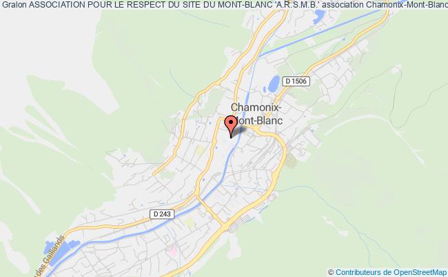 plan association Association Pour Le Respect Du Site Du Mont-blanc 'a.r.s.m.b.' Chamonix-Mont-Blanc