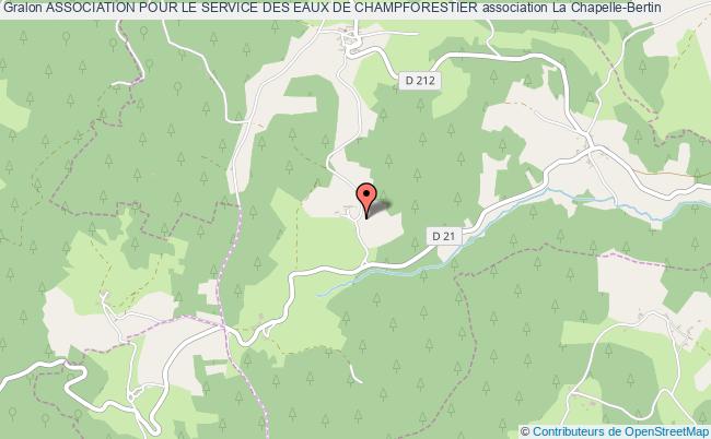 plan association Association Pour Le Service Des Eaux De Champforestier La    Chapelle-Bertin